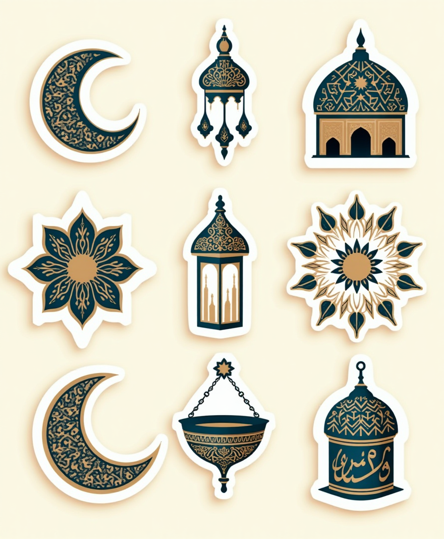 Eid Blessings - Sticker Sheet v3